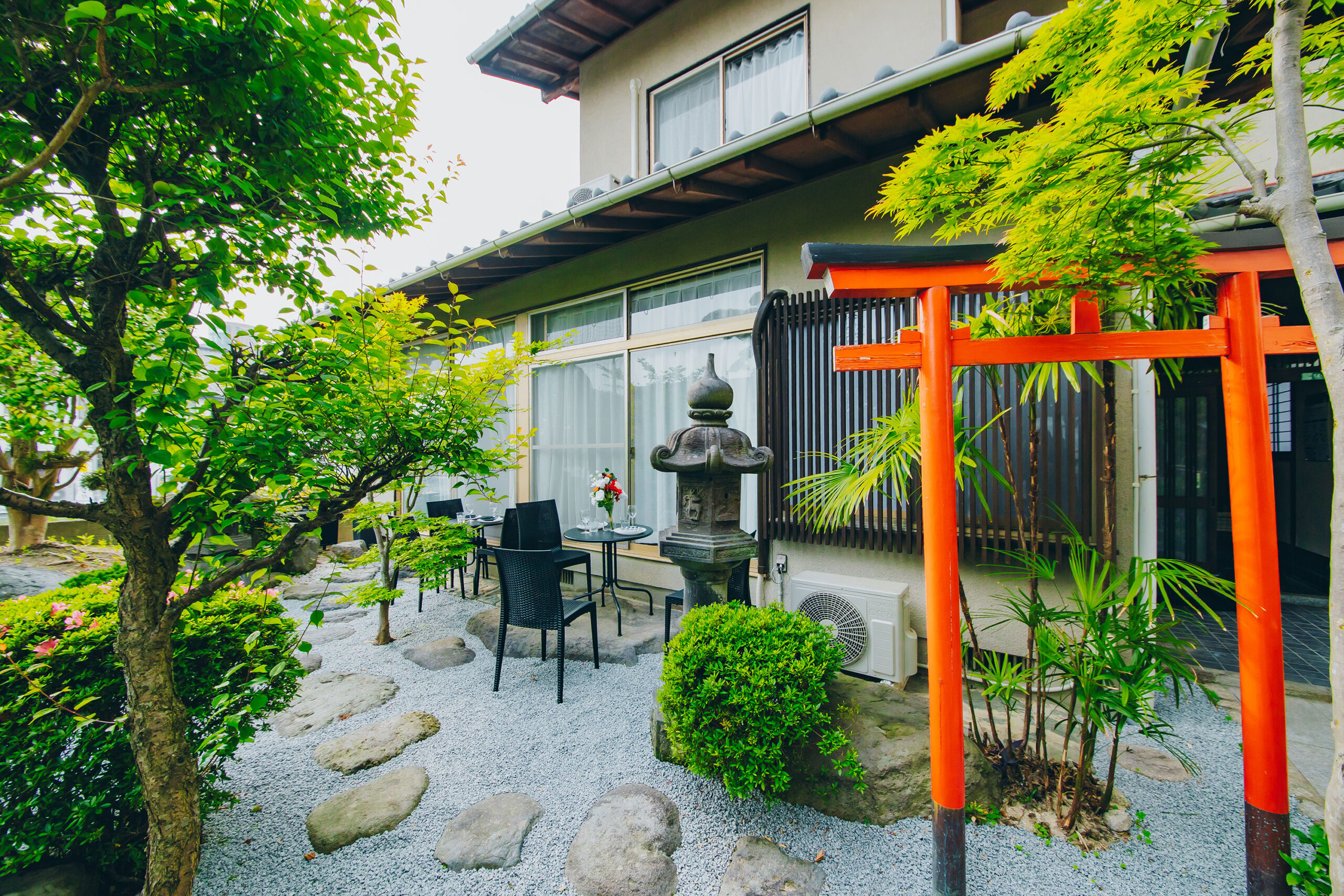 落ち着きのある日本庭園