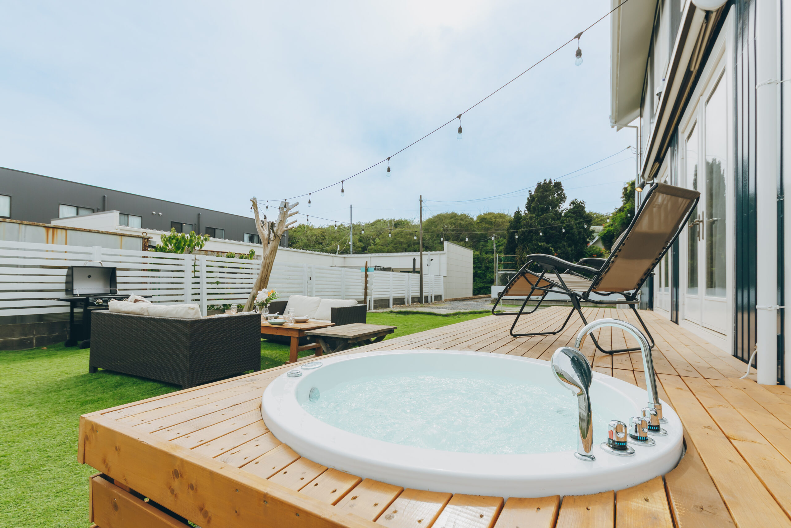 ジャグジーでリゾート気分を満喫