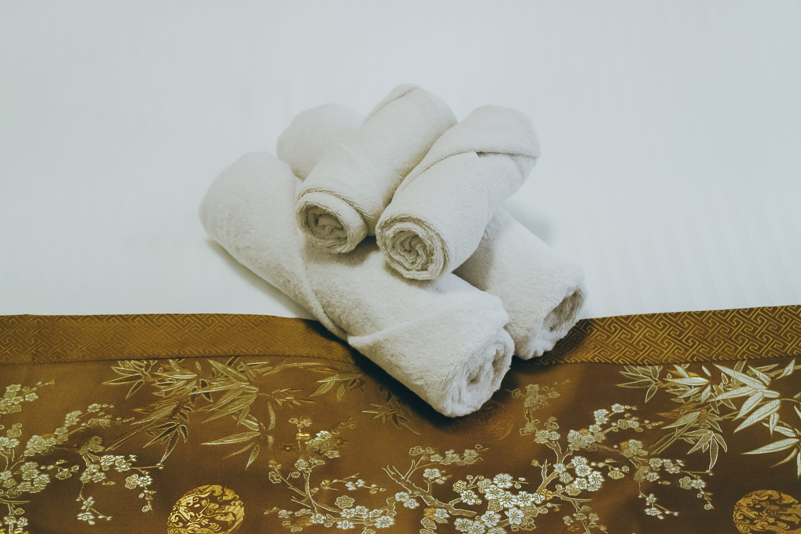 旅の疲れを癒す寝室