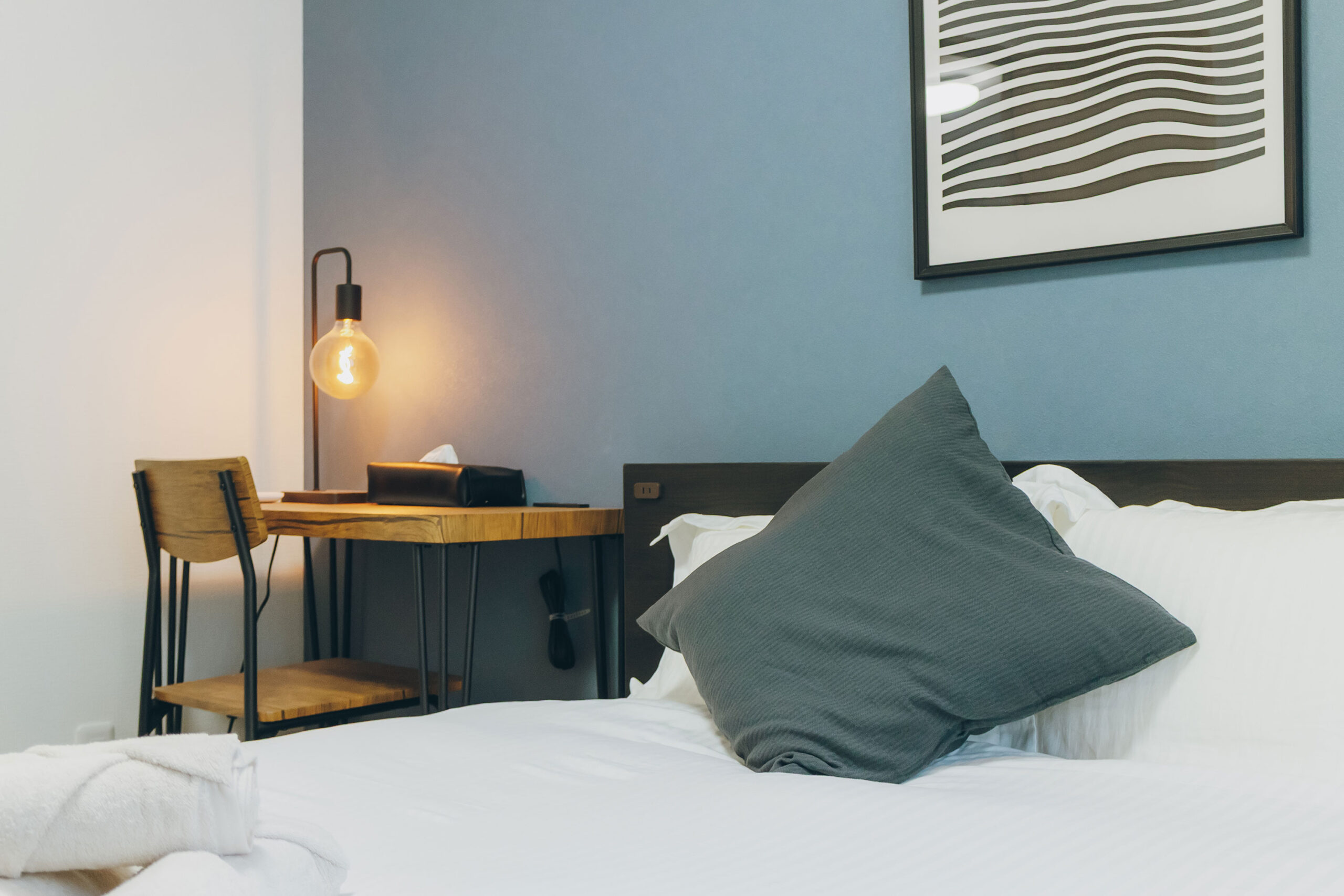 落ち着いた寝室