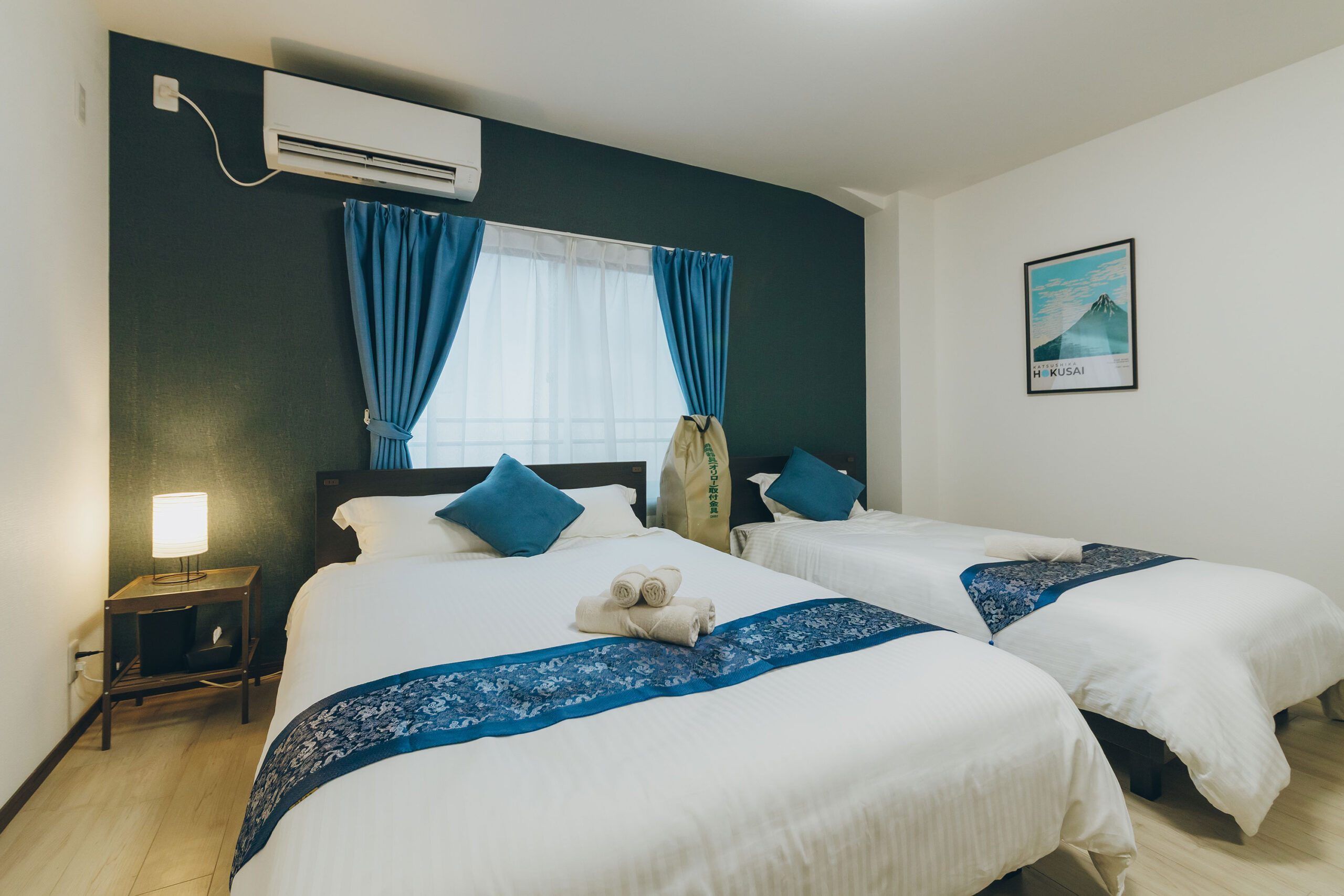 ゆったりとしたベッド