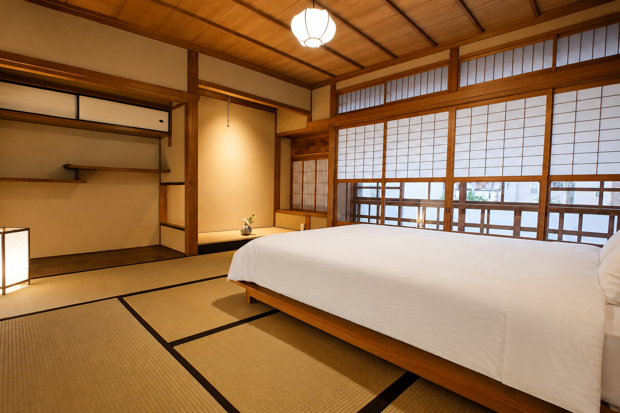 ベッドのある寝室もございます